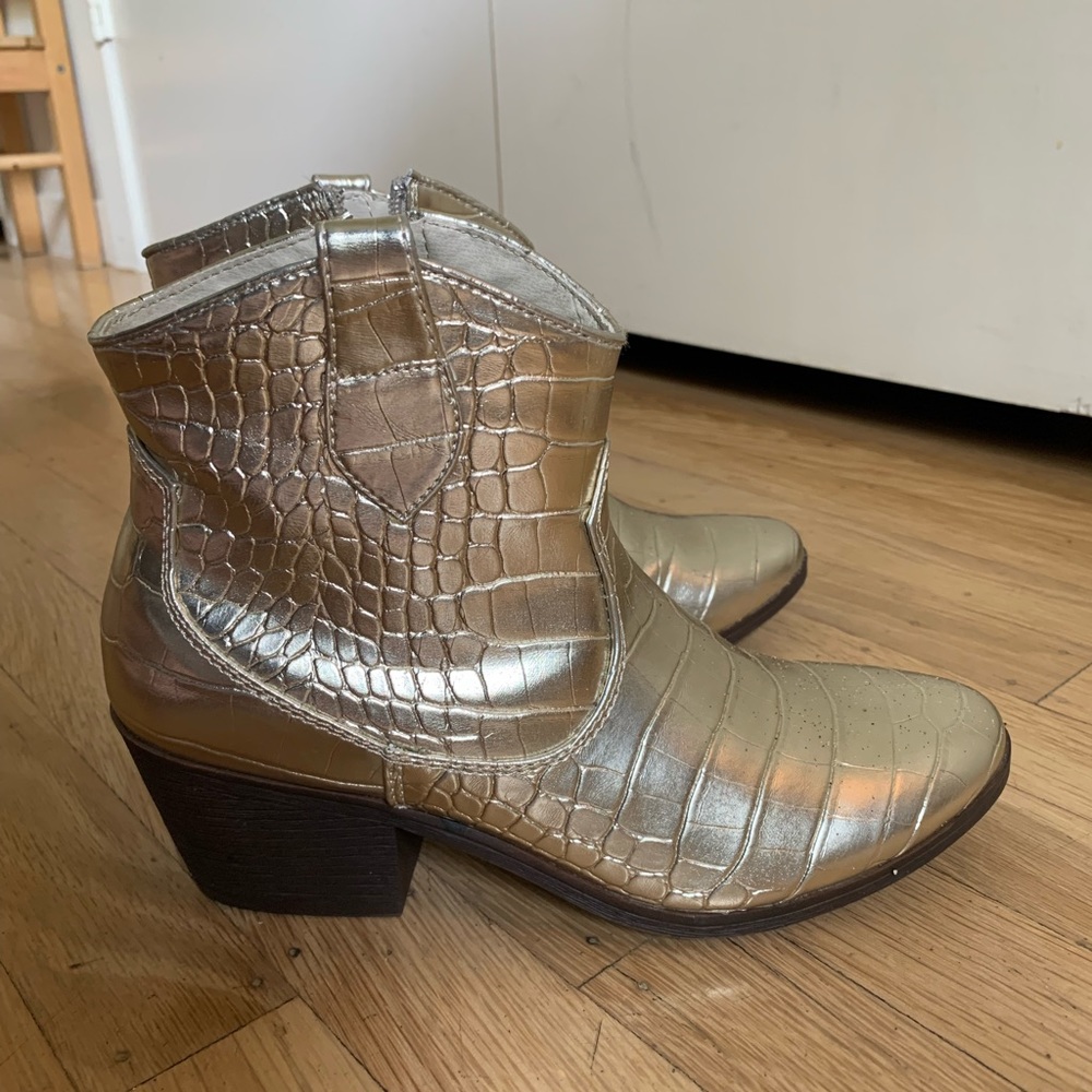 Gold Booties - Picture 2 of 6